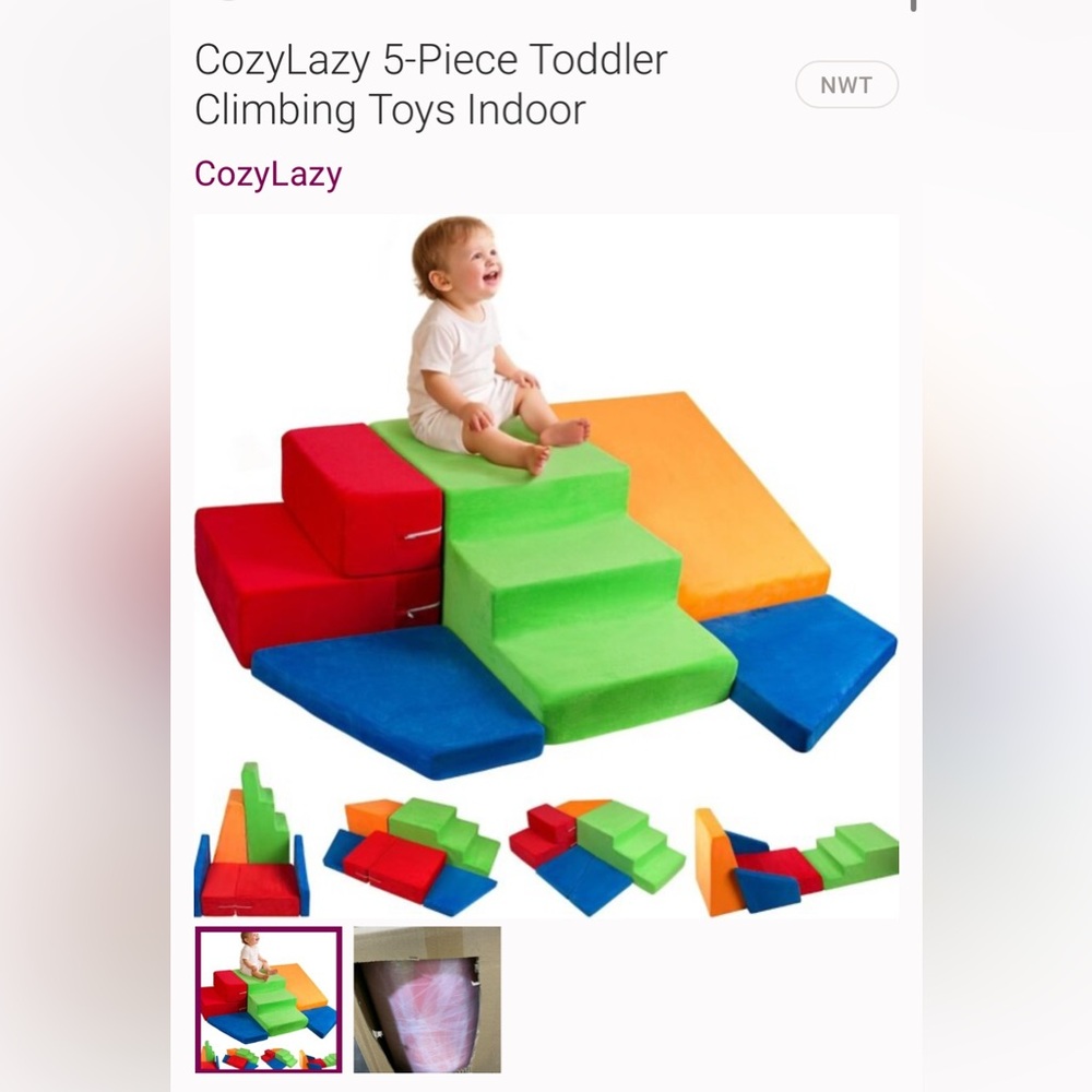 CozyLazy 5-Piece Toddler Climbing Toys Indoor